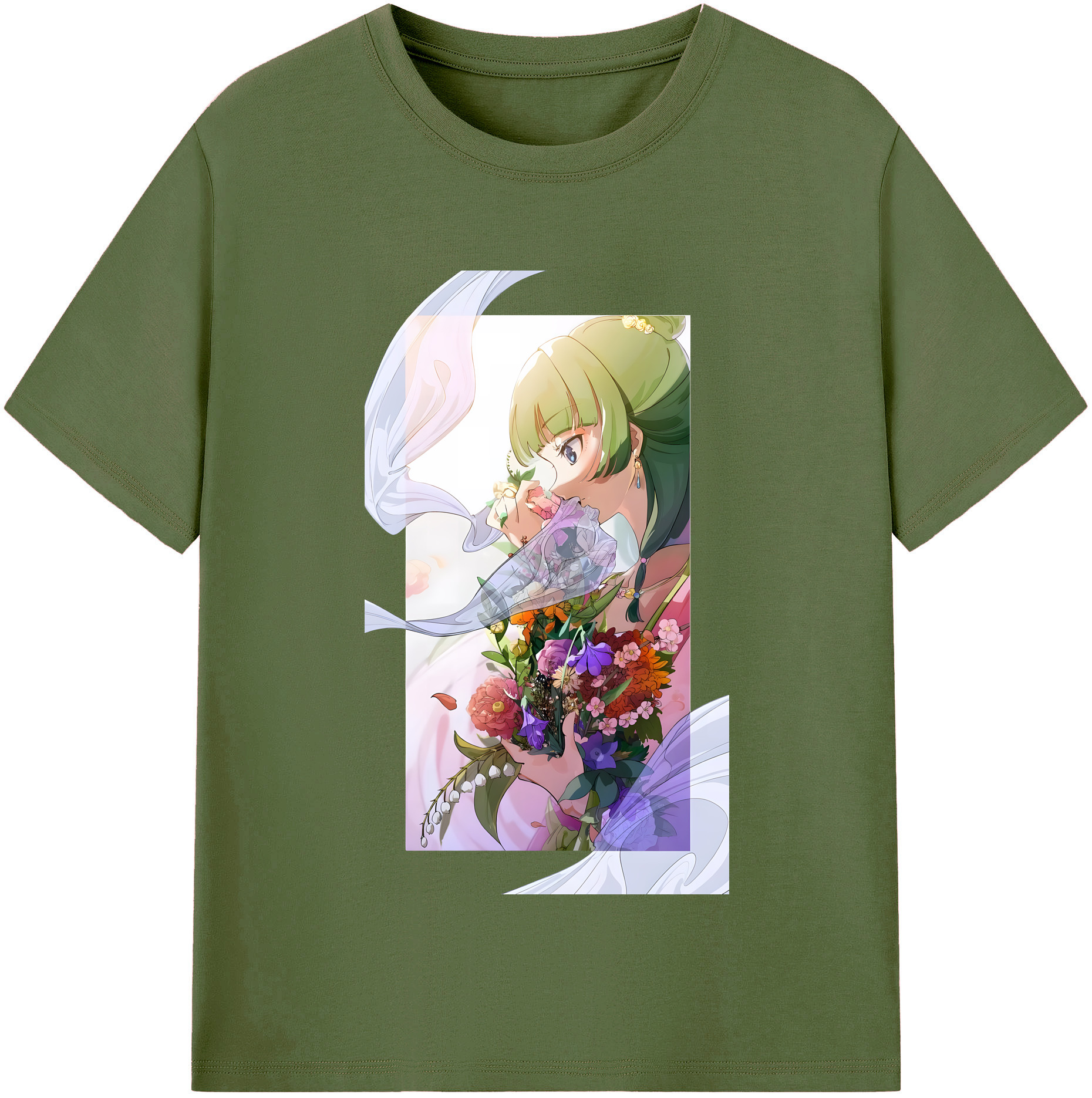 （画像用） 薬屋のひとりごと The Apothecary Diaries 綿100％半袖Tシャツ（フロントプリント）
